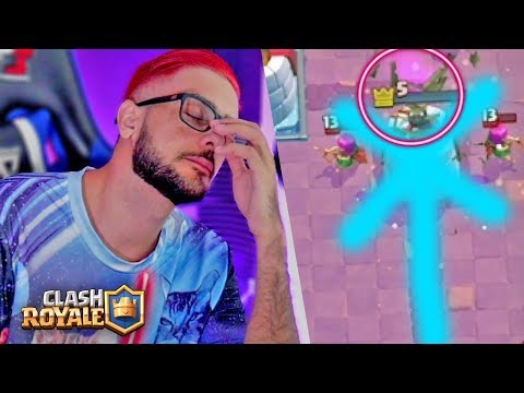 RAGE 5 DE VIDA MA TORRE! CLASH ROYALE