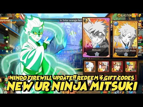 Nindo Firewill P-Server New UR Ninja Mitsuki & New 4 Gift Codes