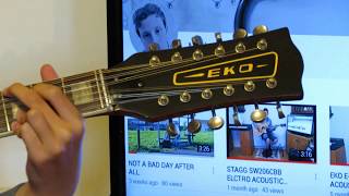 Video thumbnail for EKO RANGER 12 STRING 1960's MODEL REVIEW & DEMO by SUN HOT BAND