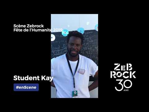 #enScene Mot de Student Kay à la Scène Zebrock de la Fête de l'Humanité