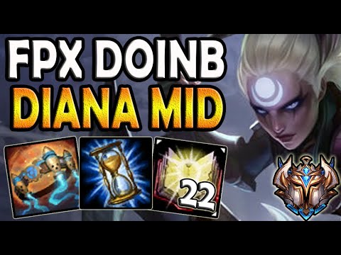 DIANA Mid vs SYNDRA [ FPX Doinb ] Lol Challenger Korea