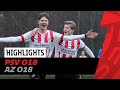 PSV O18 pakt het WINTERKAMPIOENSCHAP met winst in topper! ❄? | Highlights PSV O18 - AZ O18