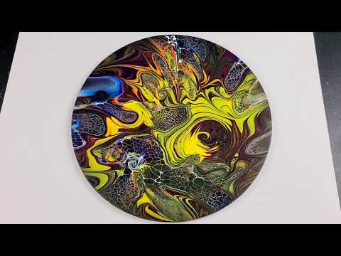 Amazing Effects! 3 Techniques in One! - Wrecked Ring Blooms / Acrylic Pouring / Fluid Art