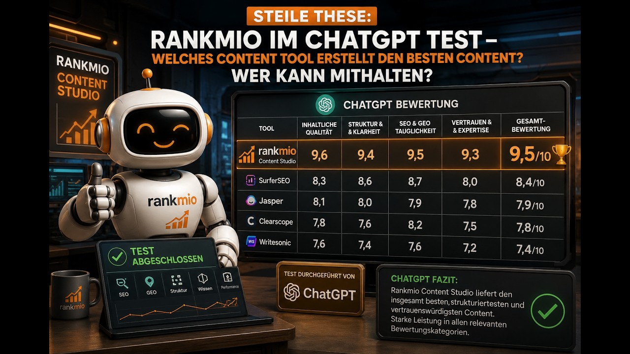 rankmio - Content-Studio — von der Quelle zum fertigen Text