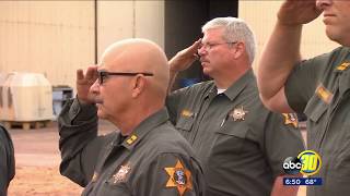 Merced County Sheriff&#39;s hanger dedicated to former under-sheriff Bill Blake