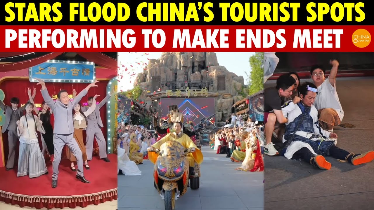 China’s Film Industry Struggles, Stars Out of Work, Perform in Packed Tourist Spots for Survival
