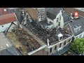 Dronebeelden ravage grote brand Proto en VERO MODA in Alphen aan den Rijn