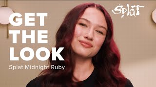 Splat Hair Color Midnight Ruby Tutorial | Deep Red Hair