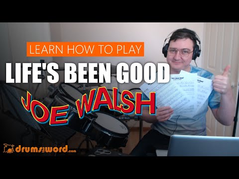 ★ Life's Been Good (Joe Walsh) ★ Drum Lesson PREVIEW | How To Play Song (Joe Vitale)