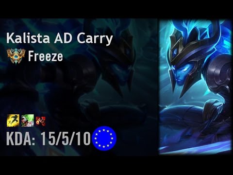 Kalista AD Carry vs Tristana - Freeze - EUW Challenger Path 6.5