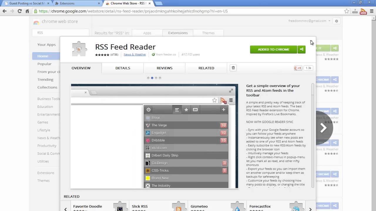 Google Reader Alternative and Demonstration.
