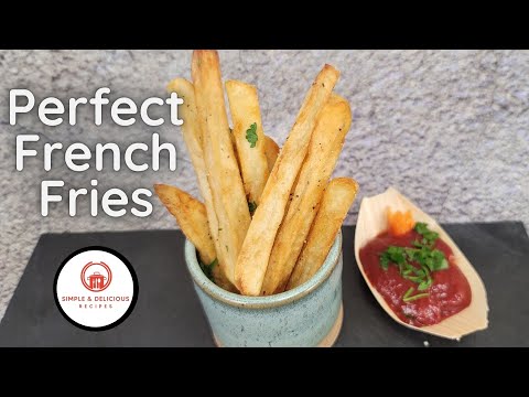 Homemade Perfect French Fries 🍟 Recipe - Crispy Fried Potatoes 🥔