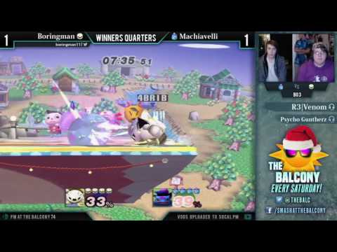 PM @ the Balcony 74 - Winners Quarters ft. Machiavelli (Ivysaur) VS Boringman (Metaknight)