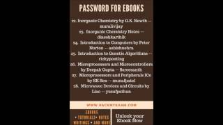 Unlock password for any ebook on HackMyKaam