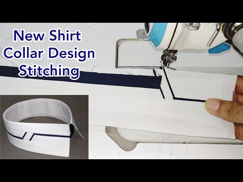 Shirt collar pattern double piping | Shirt collar latest design #2020 Video