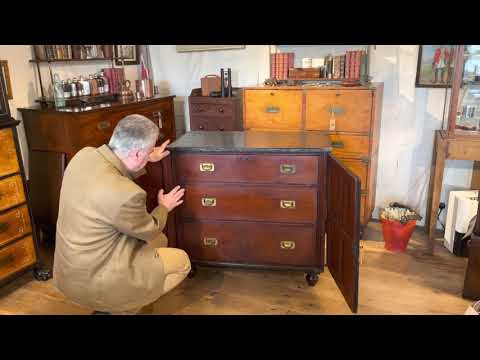 Antique Packing Case Campaign Chest