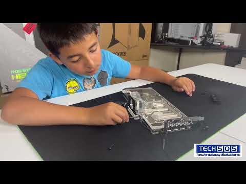 Ryan Installs the EK Quantum Scalar Flow Indicator onto a GPU