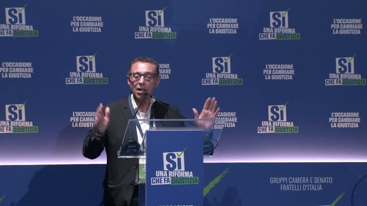 L'EX DEPUTATO PD, ESPOSITO, INTERVIENE ALL'EVENTO DI FRATELLI D'ITALIA: UNA RIFORMA CHE FA GIUSTIZIA