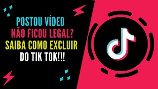 Como EXCLUIR vdeo no TIK TOK que j foi publicado passo a passo