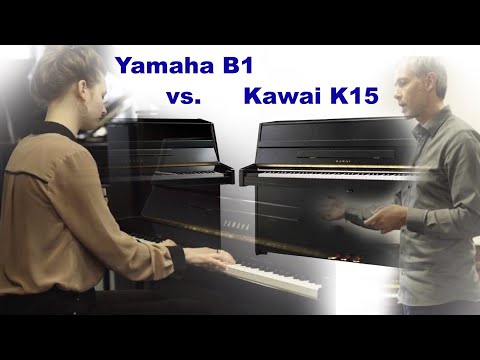 Vergleichstest Yamaha B1 vs. Kawai K15 Klavier, upright piano sound Klang Test, comparison