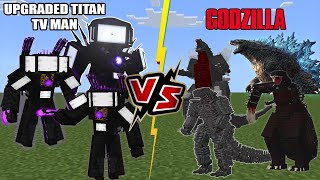 Upgraded Titan TV Man VS Godzilla [Minecraft] skibidi toilet 67 (part 4)