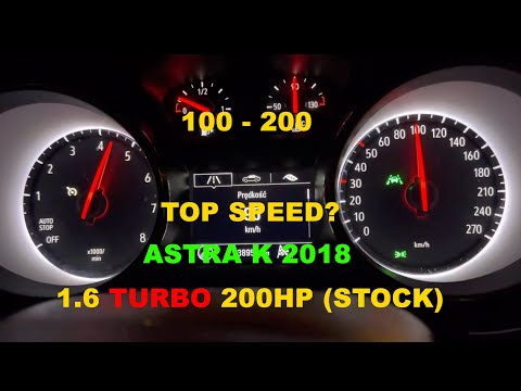 Opel Astra K 2018 1.6 200HP Acceleration, 100-150, 100-200 & Top Speed