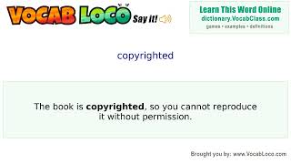 Video thumbnail for copyrighted