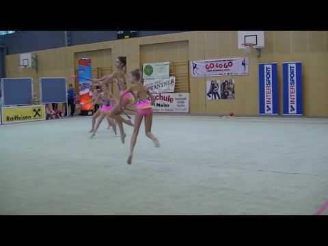 Rhythmische Gymnastik - Landesfachverband Tirol - Juniorinnengruppe mit Keulen