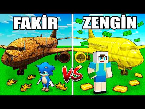 FAKİR BEBEK SONİC VS ZENGİN ENES UÇAK KAPIŞMASI ⚠️ Minecraft