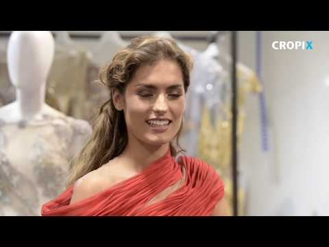 Miss Universe Mia Rkman na modnim pripremama kod Matije Vujice