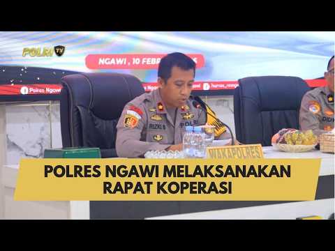 POLRES NGAWI MELAKSANAKAN RAPAT KOPERASI