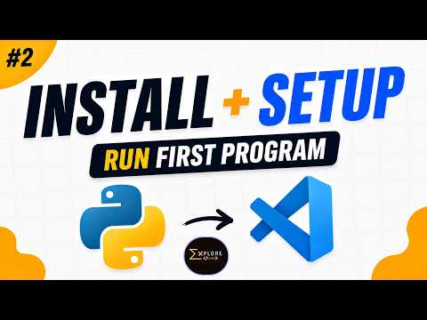 Install Python Vscode Setup Them And Run Your First Program Full Python Course For Beginners 2