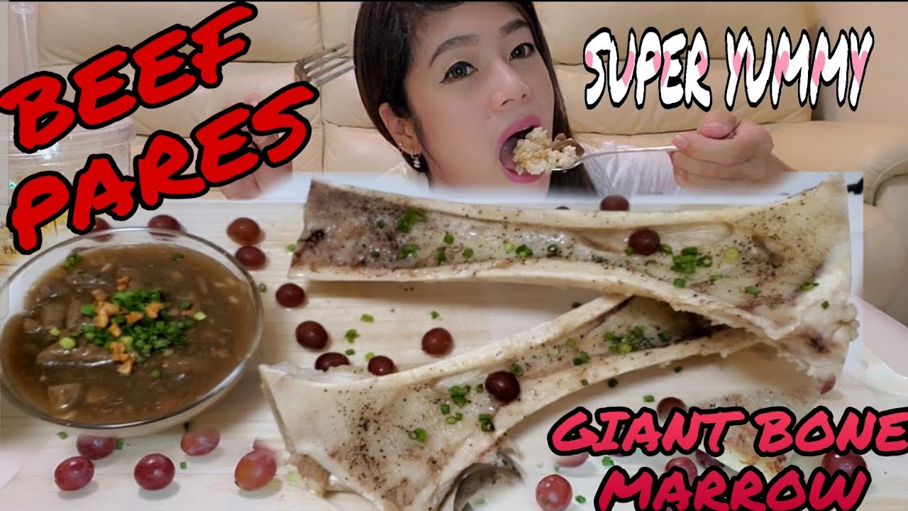 GIANT WAGYU BONE MARROW SPECIAL BEEF PARES MUKBANG.