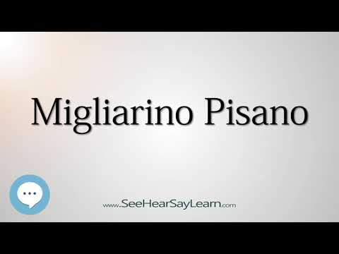 Migliarino Pisano (How to Pronounce Cities of the World)💬⭐🌍✅