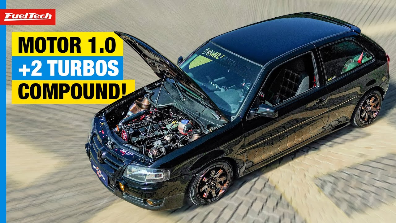 Gol 1.000 Biturbo Compound com FuelTech. Todos os detalhes!