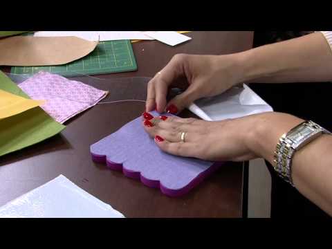 Mulher.com 15/05/2014 Ana Santiago - Puxa saco feltro e tecido adesivado