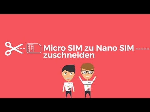 Micro Sim zu Nano Sim Karte zuschneiden mit Schablone | SIM-Karte-gratis.de