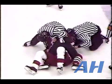 NHL Dec. 15, 1989 Greg Adams,DET v Wayne Van Dorp,CHI Detroit Red Wings Chicago Blackhawks