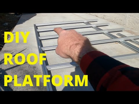Aluminum roof rack platform build plans.  Save hundreds building it yourself!   Wasatch Moto