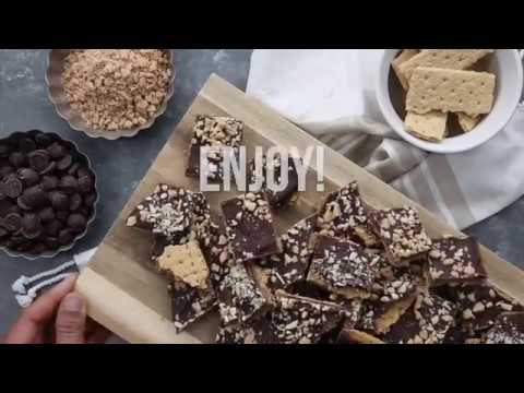 Graham Cracker Chocolate Toffee Bark