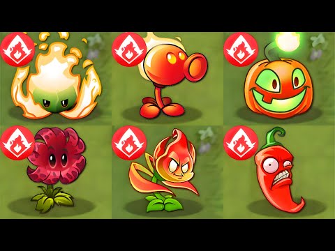 ALL FIRE & PREMIUM PLANTS MAX LEVEL! vs PVZ 2 ALL FINAL BOSSES - PvZ 2 Mod Final Boss