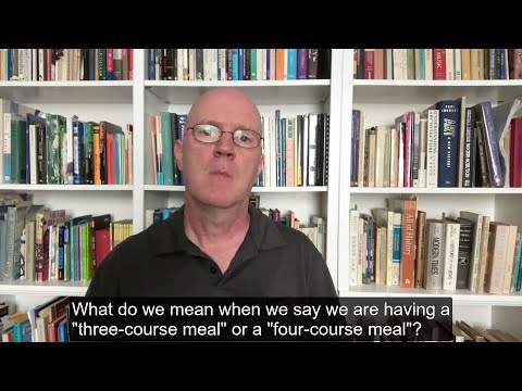 Eating a Three-Course Meal