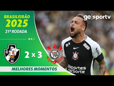 Gols e lances de Vasco da Gama x Corinthians