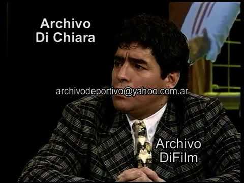 Diego Maradona contra la Seleccion Argentina de Daniel Passarella 1996 UG-1928 DiFilm