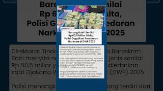 Gagal Edar! Polisi Ungkap Barang Bukti Narkoba Rp 60,5 Miliar yang Disasar ke DWP 2025 Bali