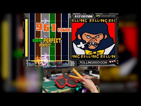 [drummania] ROLLING1000tOON (EXTREME) - SS FullCombo.