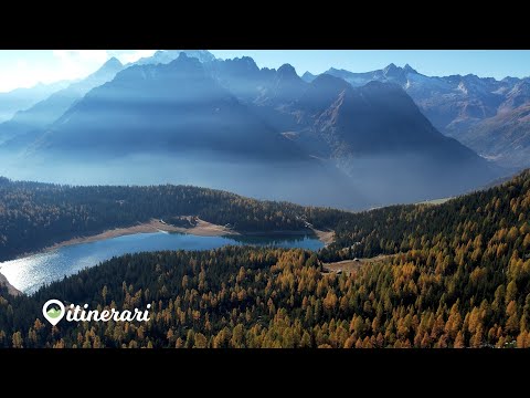 ITINERARIES: VALMALENCO, NICOLA AND ARIANNA THE YOUNG LAVEGGIAI. FOLIAGE AT THE REFUGE AND LAKE P...
