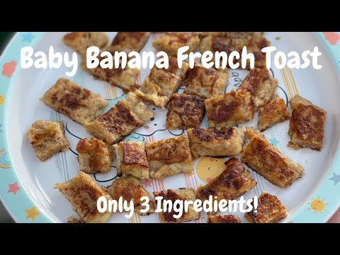 Banana French Toast | Baby Food Recipes (BLW) | Egg Bread For Breakfast | Egg Bread Toast