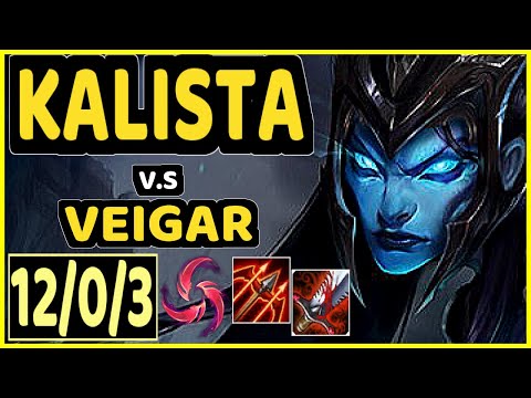 ZVEN (KALISTA) vs VEIGAR - QUADRAKILL 12/0/3 KDA BOTTOM ADC CHALLENGER GAMEPLAY - NA