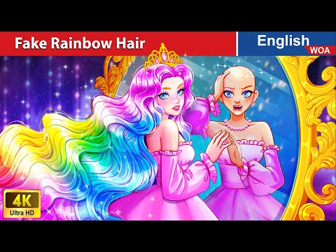 Fake Rainbow Hair ???? Princess Story???? Fairy Tales in English @WOAFairyTalesEnglish